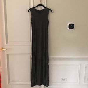 Charcoal gray Topshop maxi dress